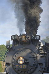 Obraz na płótnie Canvas Cuyahoga Valley Scenic Railroad Steam Engine