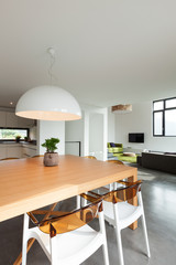 interior, lovely apartment furnished, view from dining room