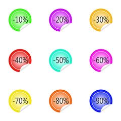 discount sticker vector