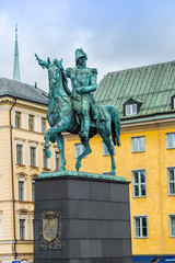 Obraz premium Statue of Charles XIV John king of Sweden
