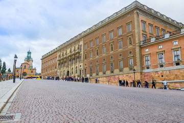 Fototapeta na wymiar Royal palace in Stockholm, Sweden.