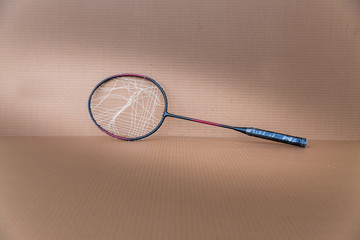 broken badminton racket