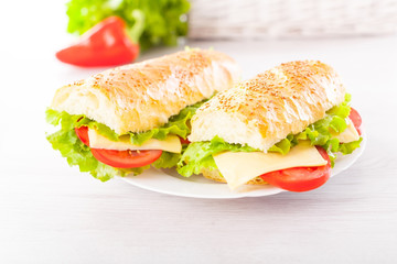 Fresh and tasty sandwiches