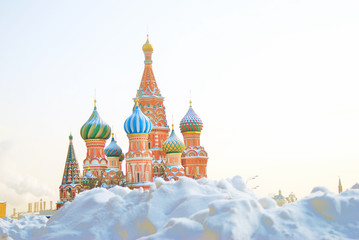 St. Basil Cathedral, Red Square, Moscow, Russia. UNESCO World He