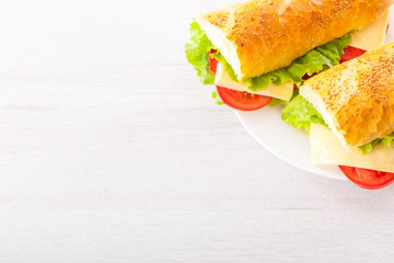 Fresh and tasty sandwiches