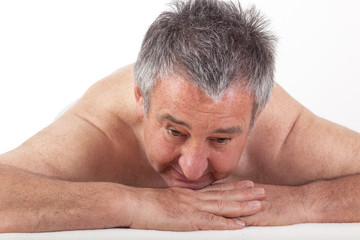 Obraz premium Senior man at the massage