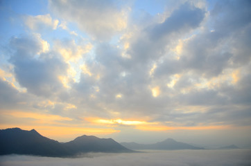 Mountain in the mist