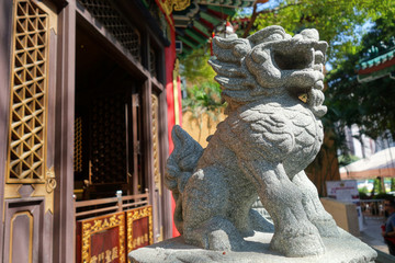 Classical Chinese lion statue