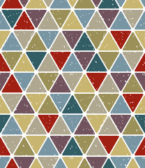 Vintage triangles seamless pattern.