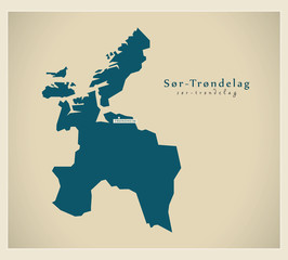 Modern Map - Sor-Trondelag NO