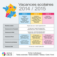 Vacances scolaires 2014-2015