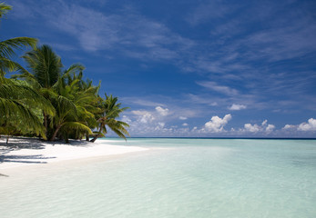 Beach paradise in Maldives, Kuramathi island