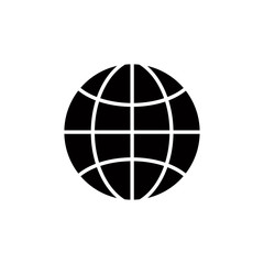 Earth simplistic vector icon.