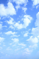 Blue sky with clouds