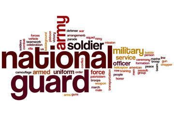 National guard word cloud