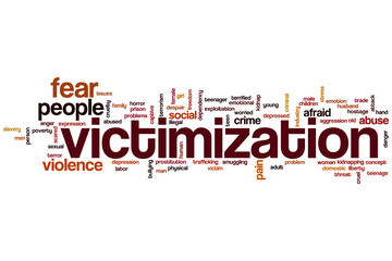 Victimization word cloud
