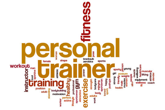 Personal trainer word cloud