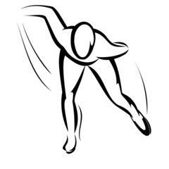 Speed skating symbol