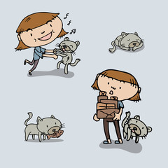 Children cartoon character