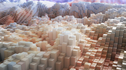 Fototapeta premium 3D rendered landscapes