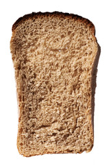 A dried piece of white bread