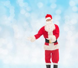 man in costume of santa claus