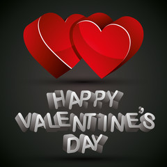 Valentine card, vector.