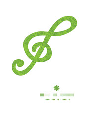 Fototapeta premium Vector abstract green and white circles g_clef musical