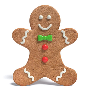 3d illustration of a Gingerbread man