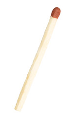Close-up of a red match isolated on a white
