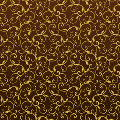 gold vintage seamless pattern