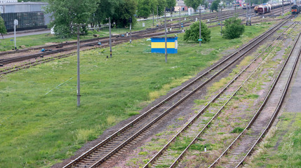 Obraz premium Railroad background.