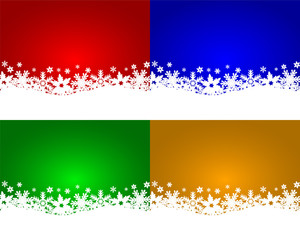 Set of Christmas backgrounds