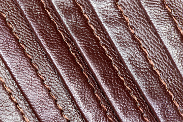 background of brown leather