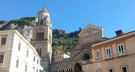 Fototapeta na wymiar Amalfi Dom, Panoramablick
