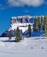 massif du granier sous la neige