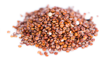 Red Quinoa (isolated on white)