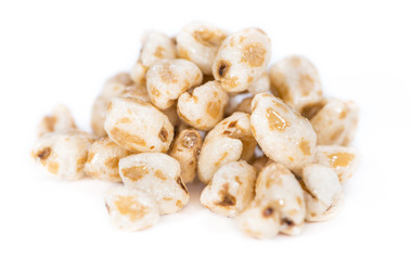 Puffed wheat (isolated on white)