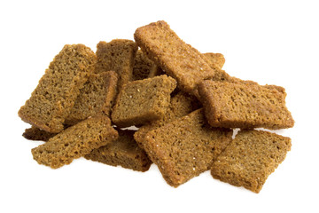 Crackers isolated on white background