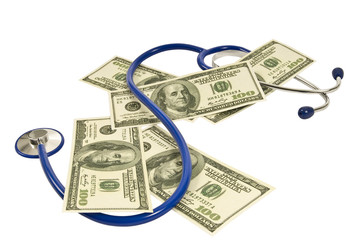 Medical Money With Stethoscope