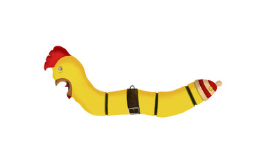 Painted Rooster abstract illustration cartoon