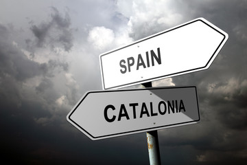 Spain and Catalonia directions.