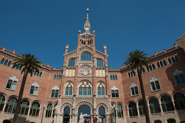 Fototapeta na wymiar hospital de Sant Pau in Barcelona