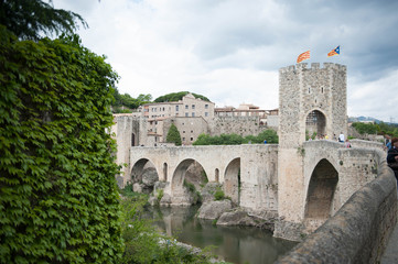 Fototapeta premium medieval village of besalu in catalonia Spain