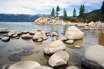 Smooth Rocks Clear Water Lake Tahoe Sand Harbor