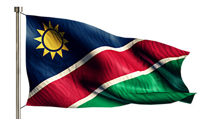 Namibia National Flag Isolated 3D White Background
