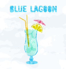 Blue Lagoon cocktail
