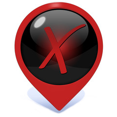 Obraz premium check pointer icon on white background