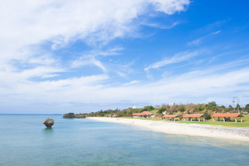 沖縄のビーチ・渡具知ビーチ