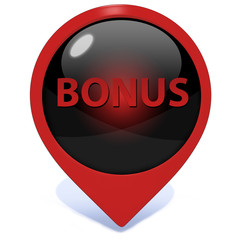Bonus pointer icon on white background
